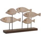 Decoratieve figuren DKD Home Decor 51 x 8 x 27 cm Verouderde afwerking Lichtbruin Spiralen