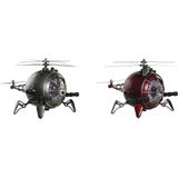 DKD Home Decor - Bordsklocka - Kristal - Rood - Zilverkleurig Ijzer - Set van 2