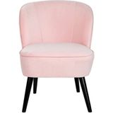 Sitz DKD Home Decor Schwarz Hellrosa Holz 60 x 70 x 78 cm