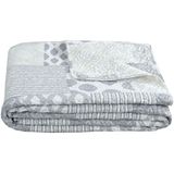 DKD Home Decor - Sprei - Beige - Polyester - Patchwork