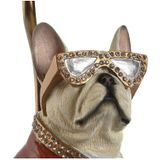 Home ESPRIT Bureaulamp - Wit - Rood - Metaal - Hars