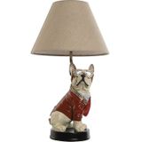 Home ESPRIT Bureaulamp - Wit - Rood - Metaal - Hars