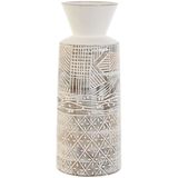 ESPRIT - Vaas - Wit - Natuurlijk Mangohout - Koloniaal