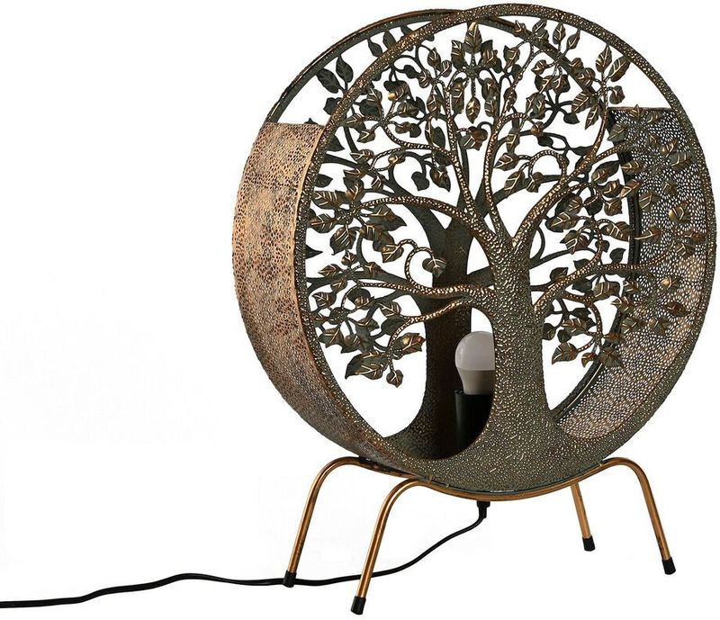 Esprit - Bureaulamp - Goud - Metaal - Boomstructuur - E27