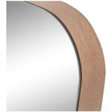 Home ESPRIT Wandspiegel - Natuurlijk Hout - Scandi Ontwerp - 60 x 5 x 60 cm