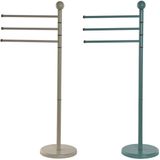 ESPRIT - Handdoekenrek - Beige - Turkoois - Metaal - 2 Stuks