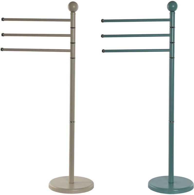 ESPRIT - Handdoekenrek - Beige - Turkoois - Metaal - 2 Stuks