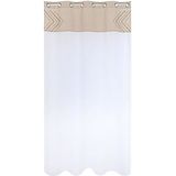 ESPRIT - Gordijnen Home - 140 x 260 cm - Katoen Polyester Jute - Lichtdoorlatend