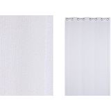 Gordijnen - Katoen - Grijs - 140 x 250 cm