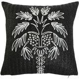 ESPRIT - Kussen - Wit Zwart - Polyester - Palmboom