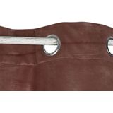 Gordijnen - Grijs - Polyester - Lichtdoorlatend