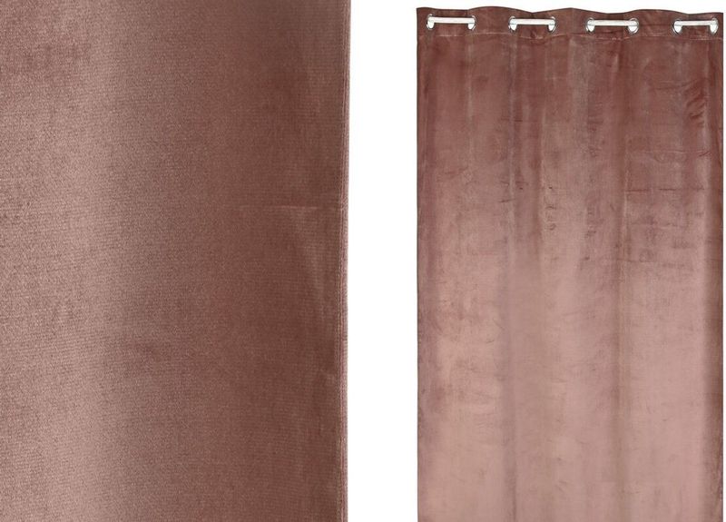 Gordijnen - Grijs - Polyester - Lichtdoorlatend