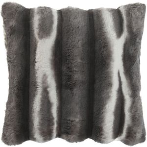 ESPRIT - Kussen - Grijs - Polyester - Ritssluitingen