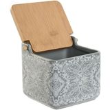 ESPRIT - Zoutvaatje met Deksel - Blauw Beige Roze Lila - Bamboe - 750 ml - 2 Stuks