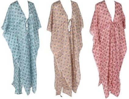 Esprit - Sarong - Bruin Turquoise Koraal - 3 Eenheden - Katoen