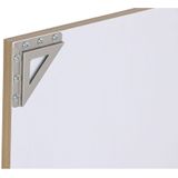 ESPRIT - Wandspiegel - Wit Bruin Beige Grijs - Kristal - 4 Stuks