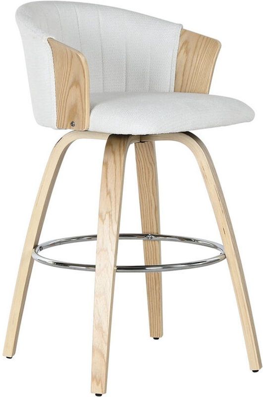 Kruk Home ESPRIT Wit Hout 58 x 56 x 86 cm