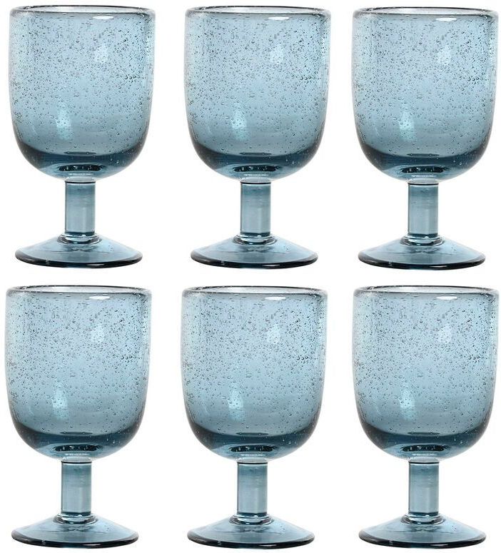 ESPRIT - Set van Bekers - Glas - Blauw - Kristal - 6 Stuks