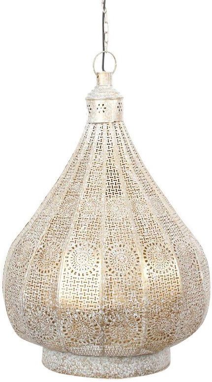 Home ESPRIT - Plafondlamp - Wit - Gouden - Metaal