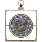 Wandklok - Zwart - Hout - Design