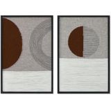 Bild Home ESPRIT Beige Terrakotta Moderne Urban 40 x 3 x 60 cm (2 Stück)