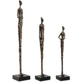ESPRIT - Decoratieve Figuren - Zwart Donker Grijs - Hars Mangohout - Modern