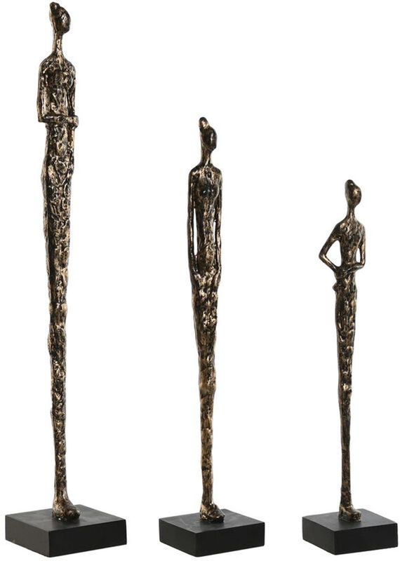 ESPRIT - Decoratieve Figuren - Zwart Donker Grijs - Hars Mangohout - Modern