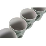 Home ESPRIT - Set van 4 Mokken - Groen - Keramiek