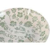 ESPRIT - Serviesset - Wit Groen - Porselein - Gebloemd - 18 Onderdelen