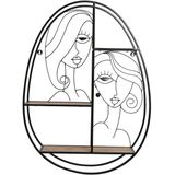 ESPRIT - Wandplanken - Zwart - Metaal Hout MDF