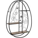 ESPRIT - Wandplanken - Zwart - Metaal Hout MDF