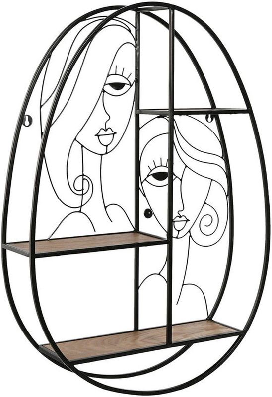 ESPRIT - Wandplanken - Zwart - Metaal Hout MDF