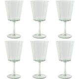 Home ESPRIT - Glazenset - Groen - Kristal - 6 Stuks