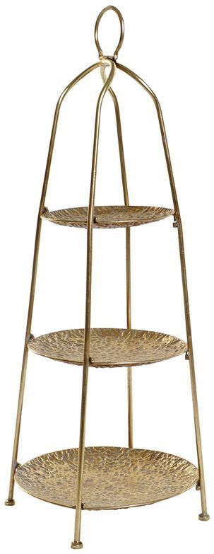 ESPRIT - Fruitschaal - Gouden - Metaal - Arabisch Ontwerp