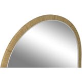 Home ESPRIT - Wandspiegel - Bruin Beige Ivoor - Kristal Polyestyreen - Scandi 4 Stuks