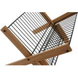 ESPRIT - Afdruiprek - Zwart - Metaal - Bamboe