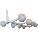 Home ESPRIT - Plafondlamp - Wit - Metaal - Kristal