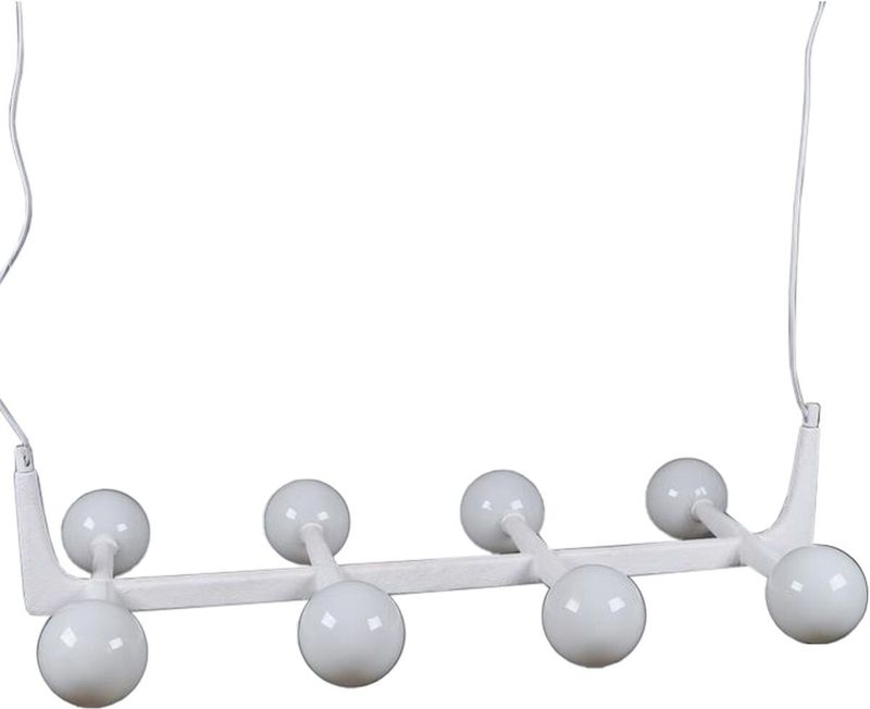 Home ESPRIT - Plafondlamp - Wit - Metaal - Kristal