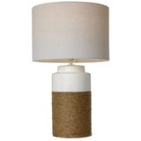 Home ESPRIT - Bureaulamp - Wit - Linnen Keramisch