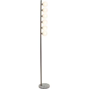 Home ESPRIT - Vloerlamp - Modern - Verchroomd - Metaal - Kristal