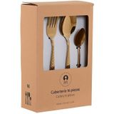 ESPRIT - Bestekset - Gouden - Roestvrij staal - 16 Onderdelen