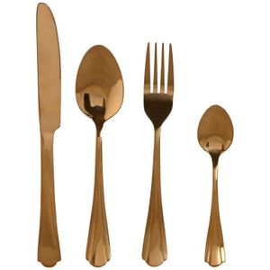 Esprit - Bestekset - Gouden - Roestvrij Staal - 16 Onderdelen