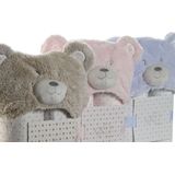 Home ESPRIT - Deken - Blauw - Beige - Roze - Polyester - 3 Stuks