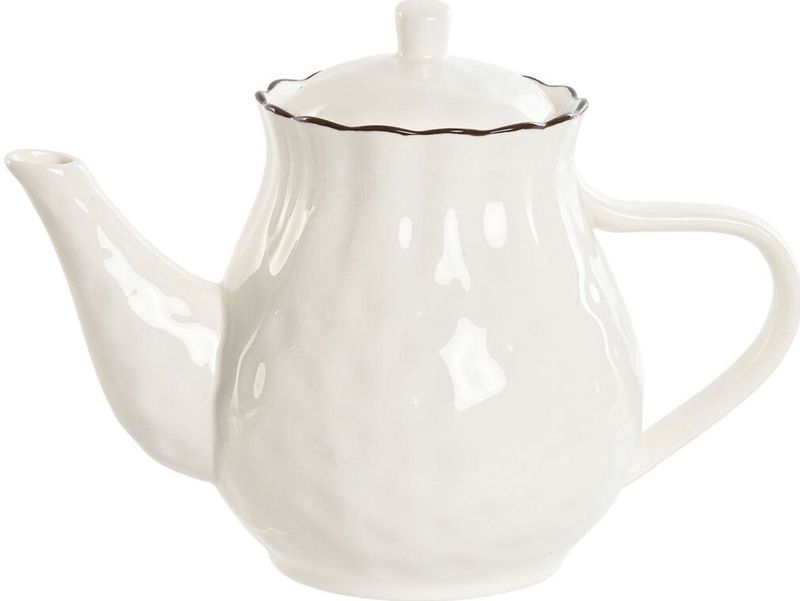 ESPRIT Theepot - Wit Bruin - Porselein - 1 L