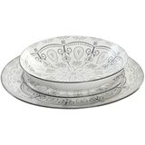 Esprit - Serviesset - Lichtgrijs - Porselein - 18 Onderdelen - Scandi