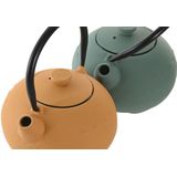 Esprit - Theepot - Geel Groen - Roestvrij staal Ijzer - 2 Stuks