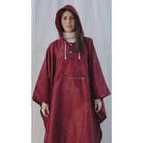 Clima Bisetti - Constellation - Regenponcho - Wine Red - Waterdicht - Unisex