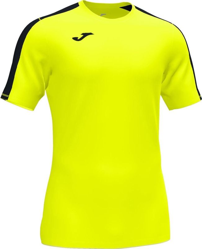 Joma Academy III Shirt Korte Mouw Kinderen - Fluogeel / Zwart |
