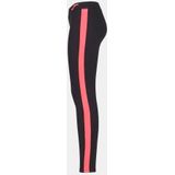 Joma - Ascona Leggings - Zwart/Koraal - Elastisch - Ademend