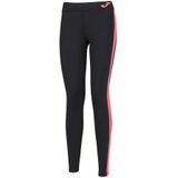 Joma - Ascona Leggings - Zwart/Koraal - Elastisch - Ademend